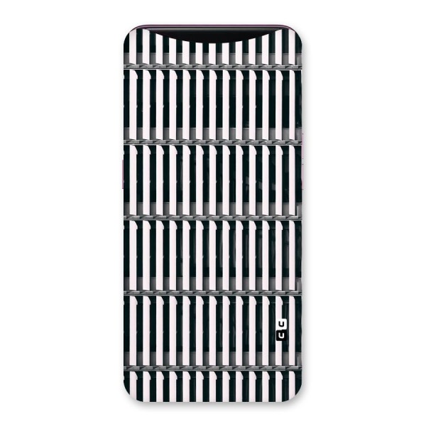 Dark Lines Pattern Back Case for Oppo Find X