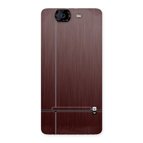 Dark Maroon Classic Design Back Case for Canvas Knight A350