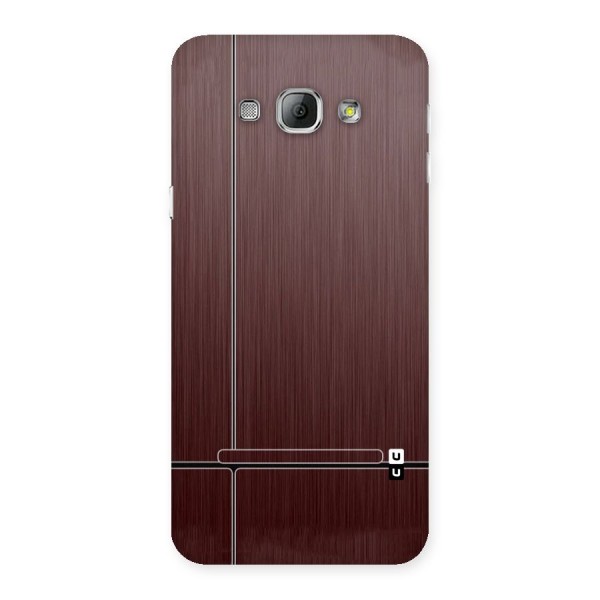 Dark Maroon Classic Design Back Case for Galaxy A8