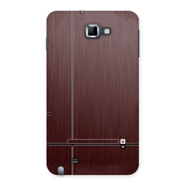 Dark Maroon Classic Design Back Case for Galaxy Note