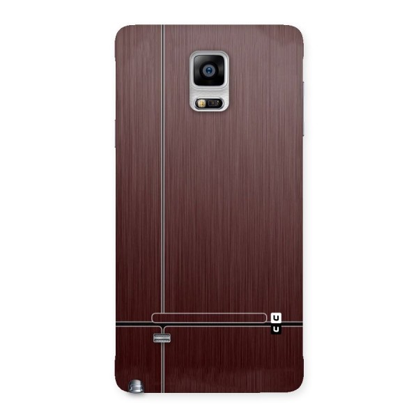 Dark Maroon Classic Design Back Case for Galaxy Note 4