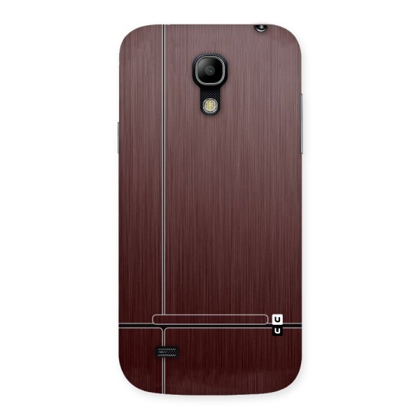 Dark Maroon Classic Design Back Case for Galaxy S4 Mini