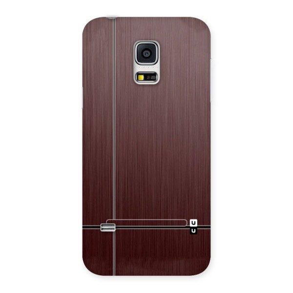 Dark Maroon Classic Design Back Case for Galaxy S5 Mini