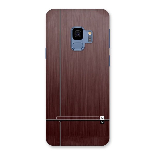 Dark Maroon Classic Design Back Case for Galaxy S9