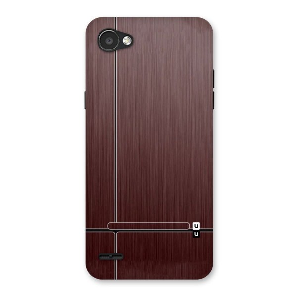 Dark Maroon Classic Design Back Case for LG Q6