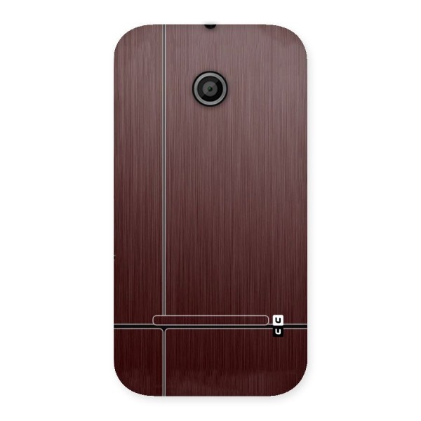 Dark Maroon Classic Design Back Case for Moto E