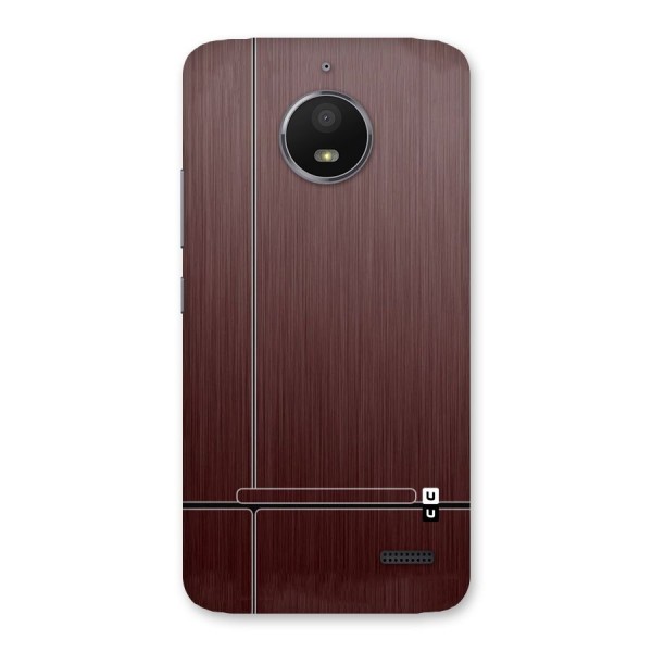 Dark Maroon Classic Design Back Case for Moto E4