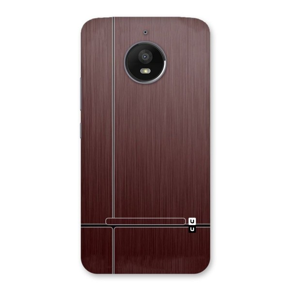 Dark Maroon Classic Design Back Case for Moto E4 Plus