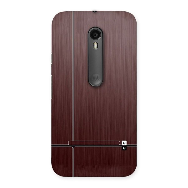 Dark Maroon Classic Design Back Case for Moto G3