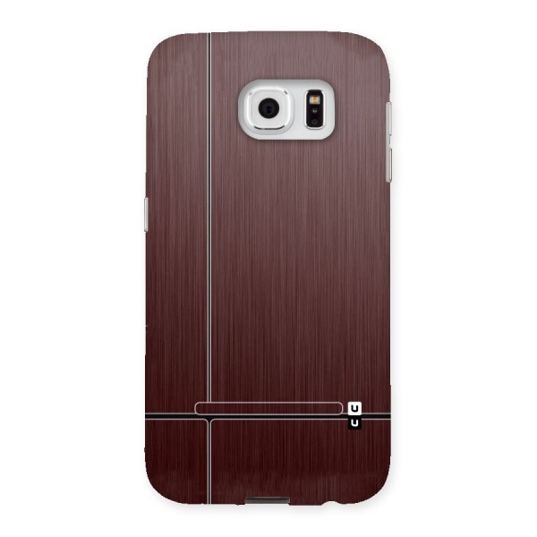 Dark Maroon Classic Design Back Case for Samsung Galaxy S6