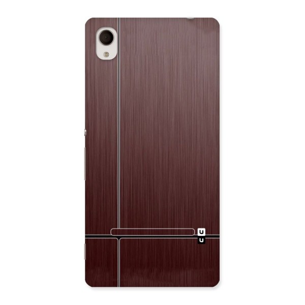 Dark Maroon Classic Design Back Case for Sony Xperia M4