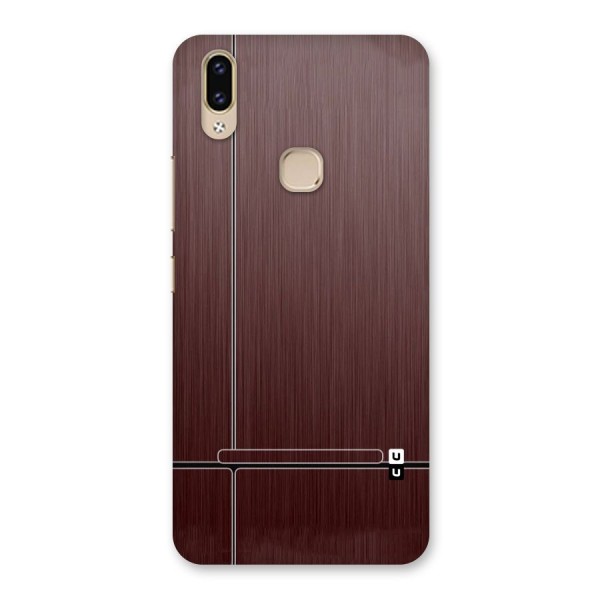 Dark Maroon Classic Design Back Case for Vivo V9