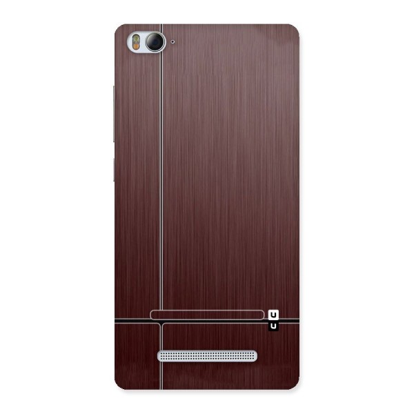 Dark Maroon Classic Design Back Case for Xiaomi Mi4i