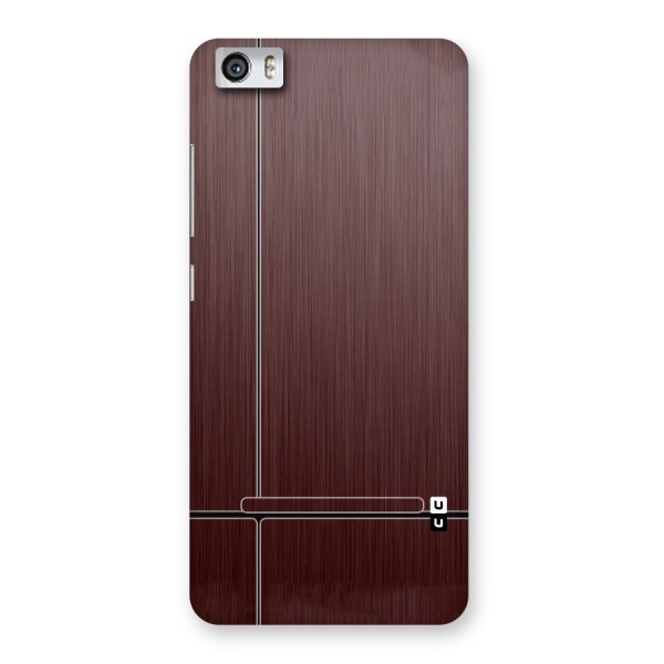 Dark Maroon Classic Design Back Case for Xiaomi Redmi Mi5