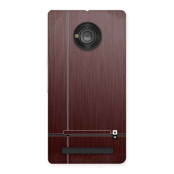 Dark Maroon Classic Design Back Case for Yu Yuphoria