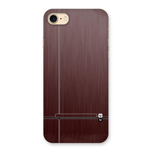 Dark Maroon Classic Design Back Case for iPhone 7