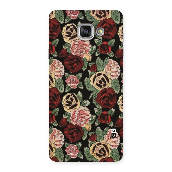 Dark Pastel Flowers Back Case for Galaxy A7 2016