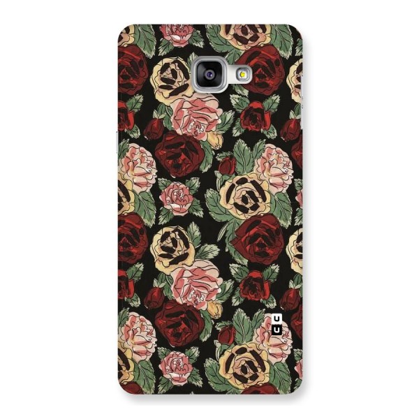 Dark Pastel Flowers Back Case for Galaxy A9