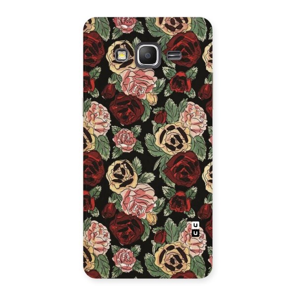 Dark Pastel Flowers Back Case for Galaxy Grand Prime