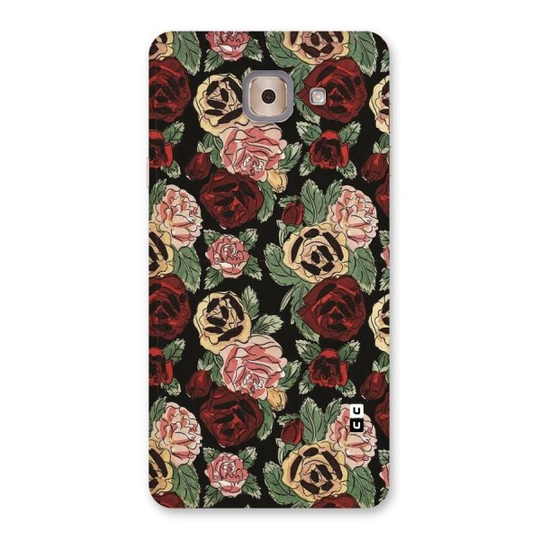 Dark Pastel Flowers Back Case for Galaxy J7 Max