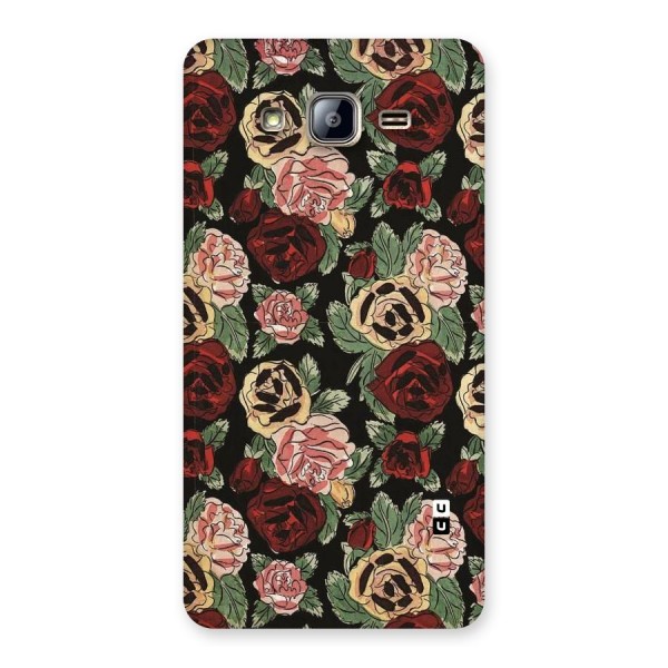 Dark Pastel Flowers Back Case for Galaxy On5