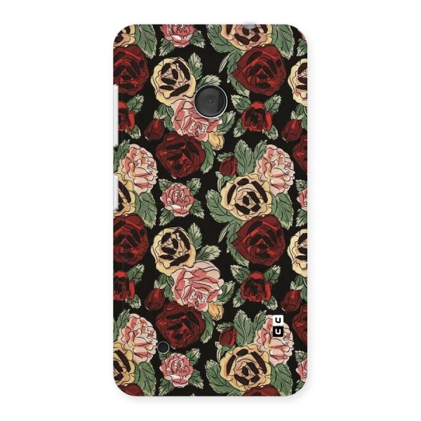 Dark Pastel Flowers Back Case for Lumia 530