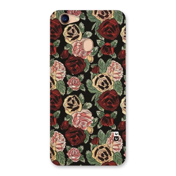 Dark Pastel Flowers Back Case for Oppo F5