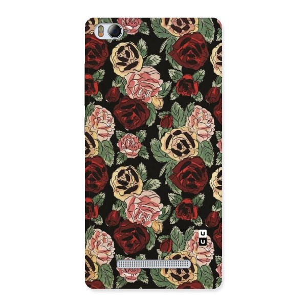 Dark Pastel Flowers Back Case for Xiaomi Mi4i