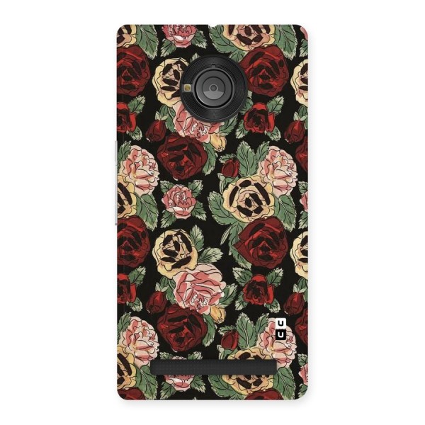 Dark Pastel Flowers Back Case for Yu Yuphoria