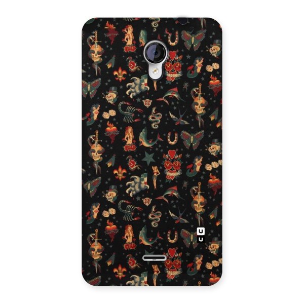 Dark Pattern Back Case for Micromax Unite 2 A106