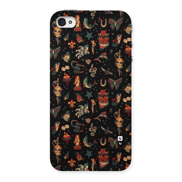 Dark Pattern Back Case for iPhone 4 4s