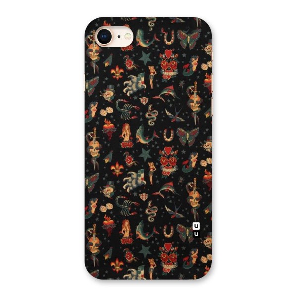 Dark Pattern Back Case for iPhone 8