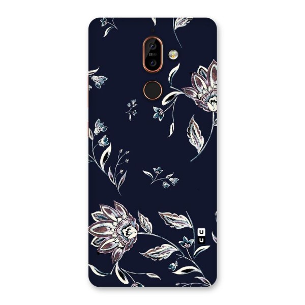 Dark Petals Back Case for Nokia 7 Plus