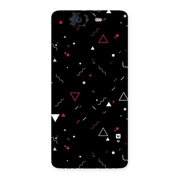 Dark Shapes Design Back Case for Canvas Knight A350