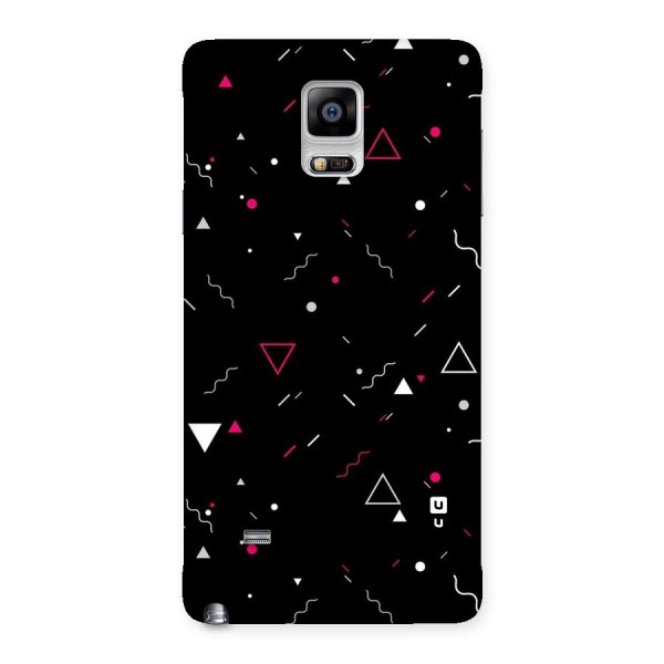 Dark Shapes Design Back Case for Galaxy Note 4