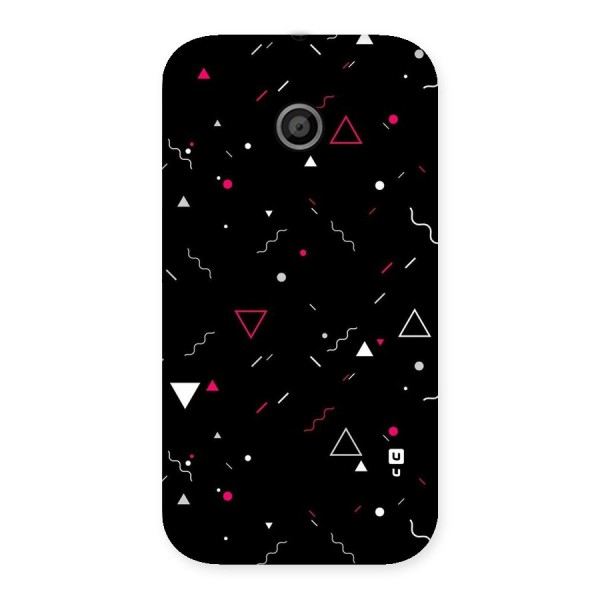 Dark Shapes Design Back Case for Moto E