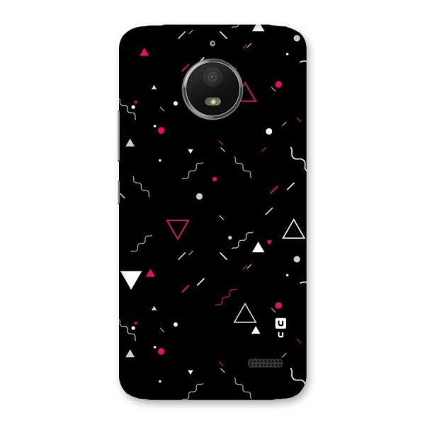 Dark Shapes Design Back Case for Moto E4