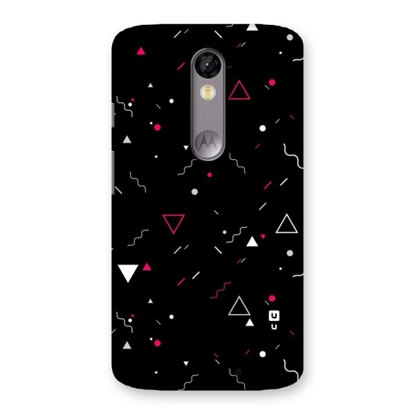 Dark Shapes Design Back Case for Moto X Force