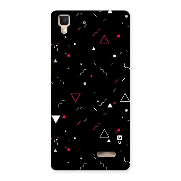 Dark Shapes Design Back Case for Oppo R7