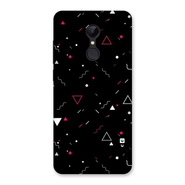 Dark Shapes Design Back Case for Redmi 5