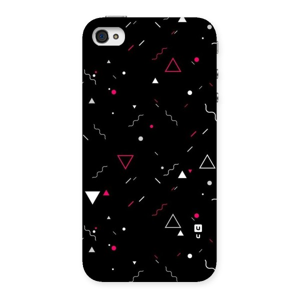 Dark Shapes Design Back Case for iPhone 4 4s