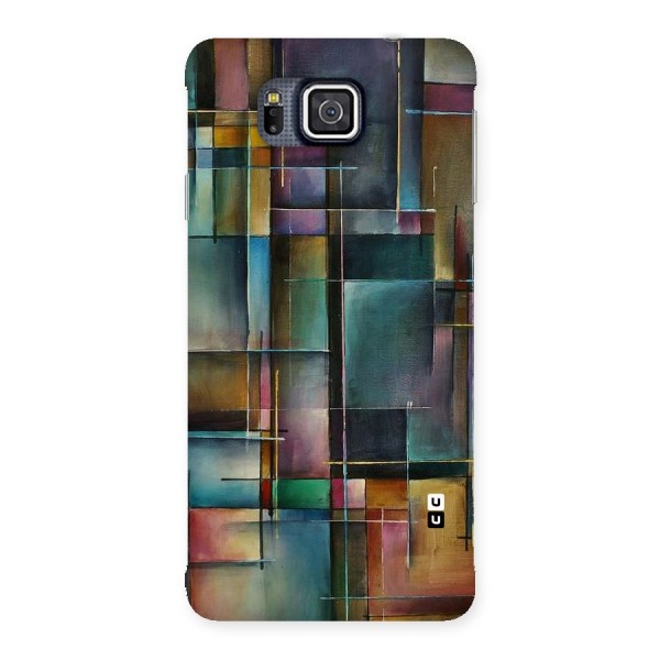 Dark Square Shapes Back Case for Galaxy Alpha