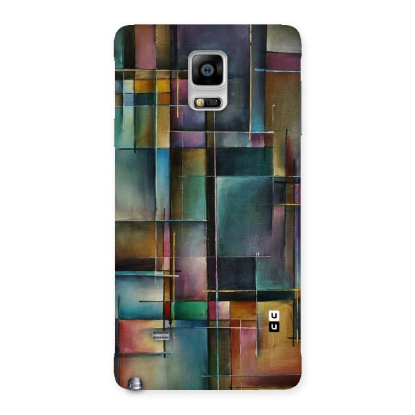 Dark Square Shapes Back Case for Galaxy Note 4