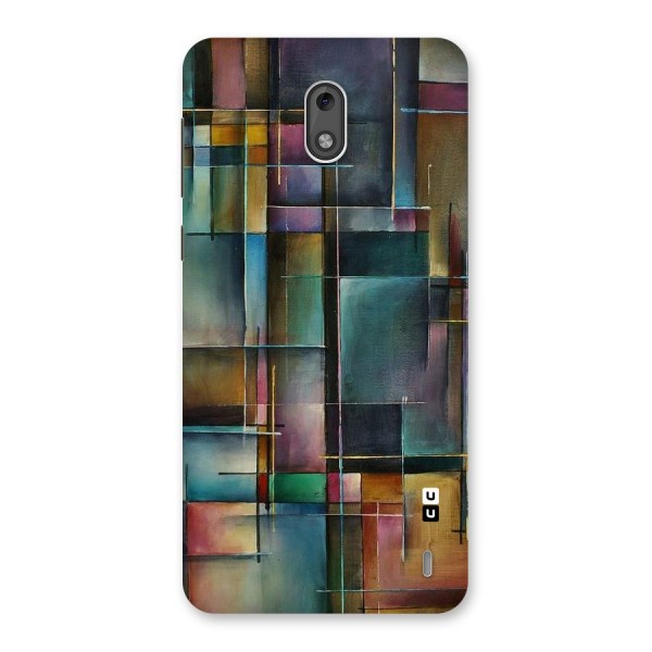 Dark Square Shapes Back Case for Nokia 2