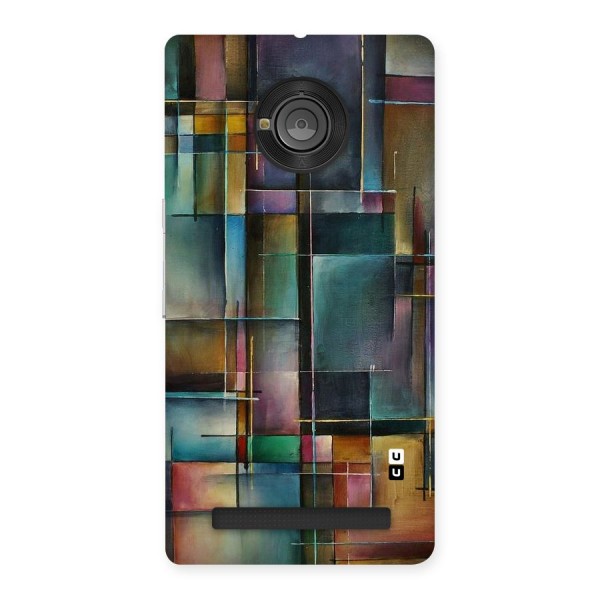 Dark Square Shapes Back Case for Yu Yuphoria