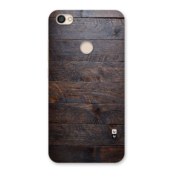 Dark Wood Printed Back Case for Redmi Y1 2017