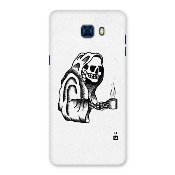 Dead But Coffee Back Case for Galaxy C7 Pro