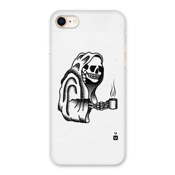 Dead But Coffee Back Case for iPhone 8
