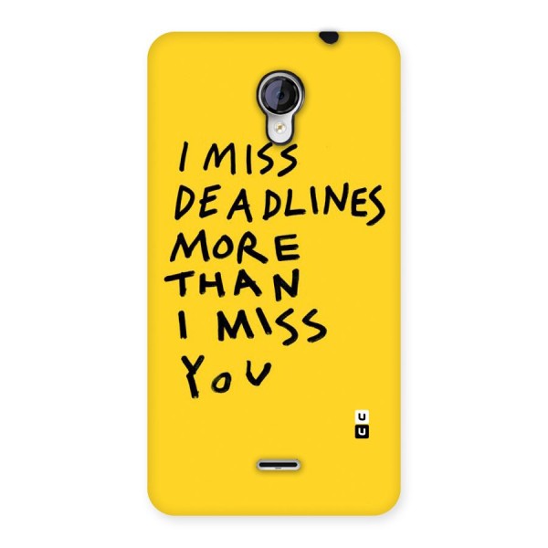 Deadlines Back Case for Micromax Unite 2 A106