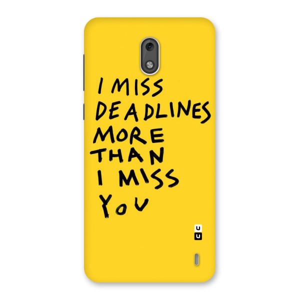 Deadlines Back Case for Nokia 2